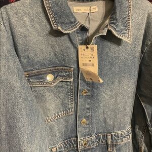 zara youth 11-12 denim onesie